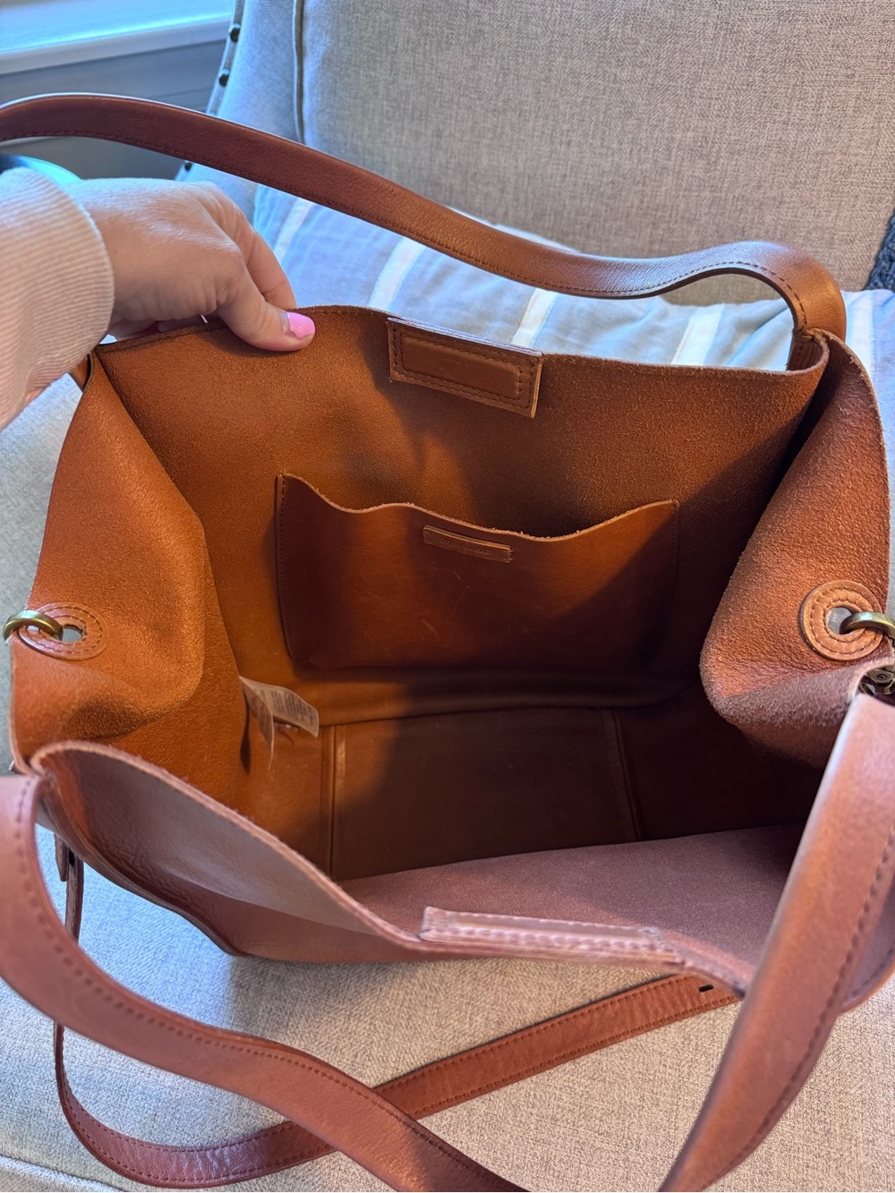 Madewell The Sydney Tote English Saddle Leather - Picture 3 of 8